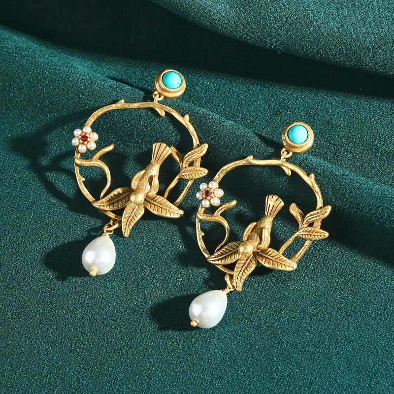 Melivora™ Baroque Pearl Drop Earrings