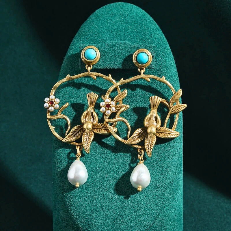 Melivora™ Baroque Pearl Drop Earrings