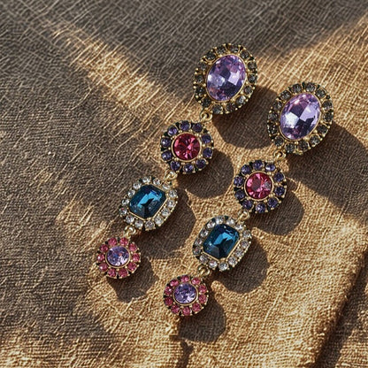 Novellea™ Crystal Bloom Drop Earrings