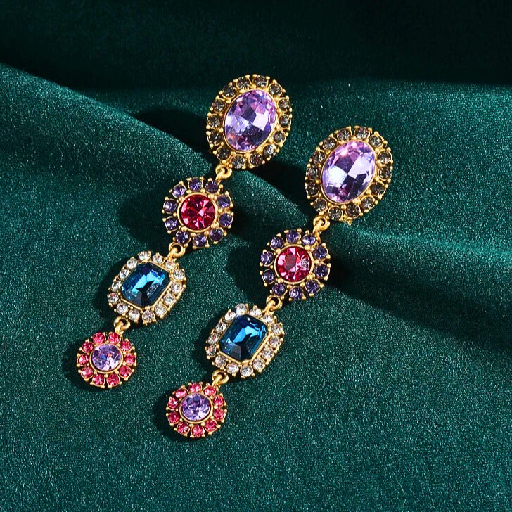 Novellea™ Crystal Bloom Drop Earrings