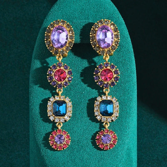 Novellea™ Crystal Bloom Drop Earrings