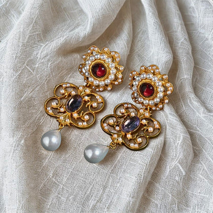 Norellia™ Vintage Pearl Drop Earrings