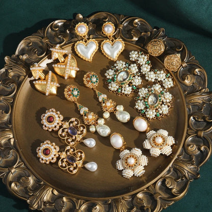 Norellia™ Vintage Pearl Drop Earrings