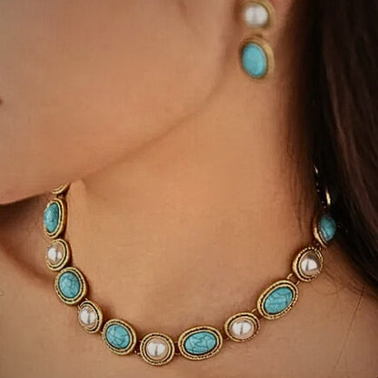 Vintessa™Vintage Geometric Statement Necklace
